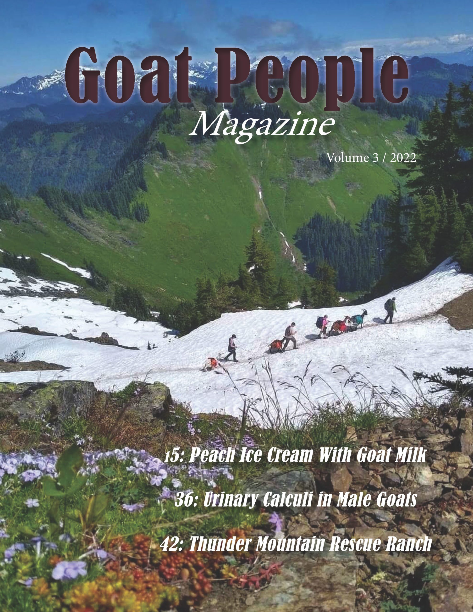 Volume 3 Cover - Packgoats.com Goat People Magazine Volume 3